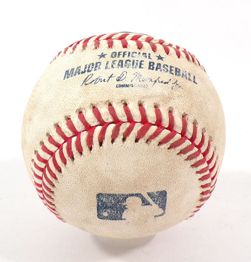 2021 Braves @ Pirates Game-Used Baseball Guillermo Heredia Chase De Jong COA Pic2