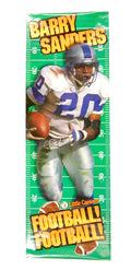 1996 Little Caesar Pizza F1 Poster BARRY SANDERS Lions 75" x 26" NIP