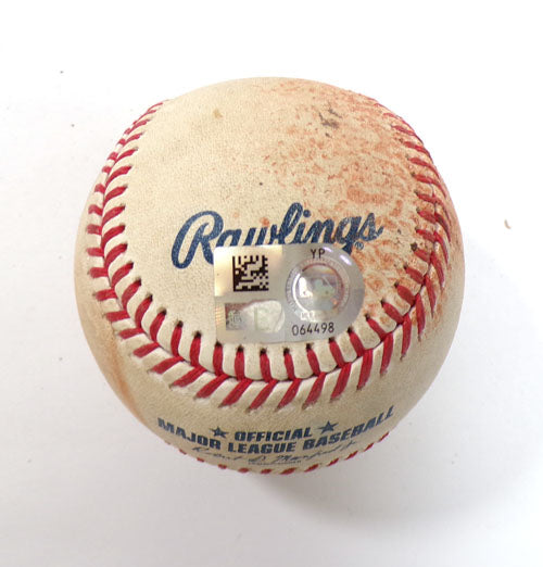 2023 Brewers @ Pirates Game Used Baseball Christian Yelich/Andre Jackson COA