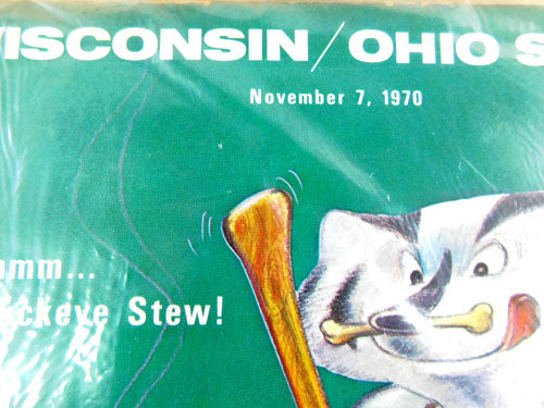 Lot of (4) Different 1961 to 1973 Ohio State at Wisconson College Football Programs Pic2