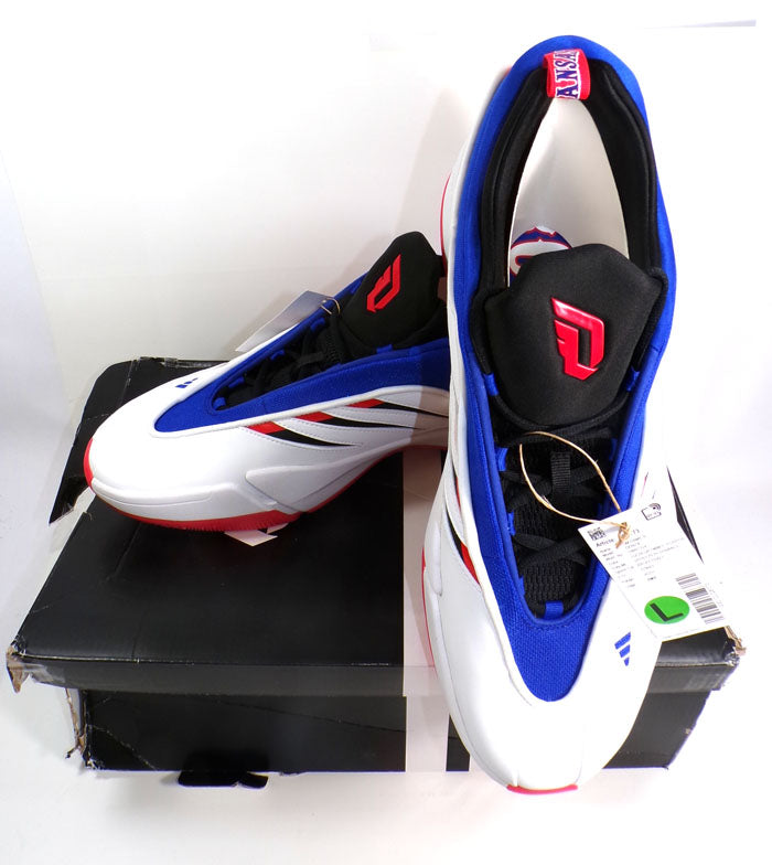adidas SM DAME 9 Kansas Jayhawks Basketball Shoes Men's Size 14.5 #JQ8773 NIB