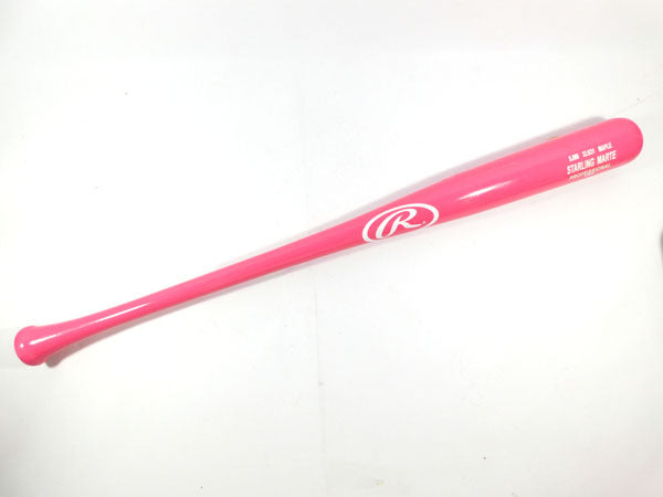 2018 Starling Marte GU Rawlings Breast Cancer Awareness Pink Bat Pirates COA
