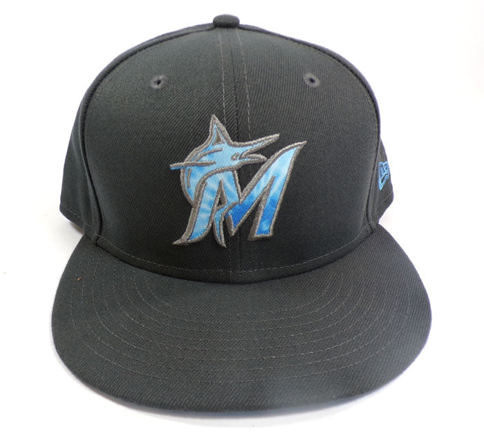 2022 Richard Bleier #35 Marlins vs. Mets June 19 GU Cap Father's Day Cap COA