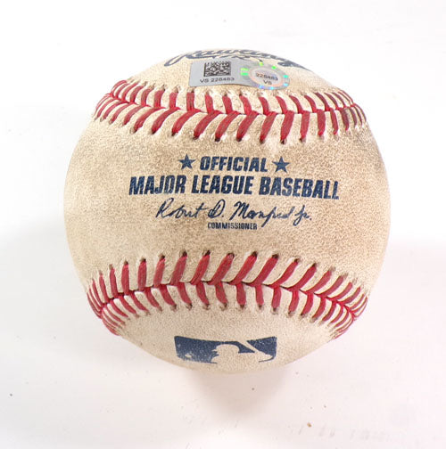 Orioles @ Nationals Game-Used Ball 4-19-23 Adam Frazier(Walks) Hobie Harris COA Pic2