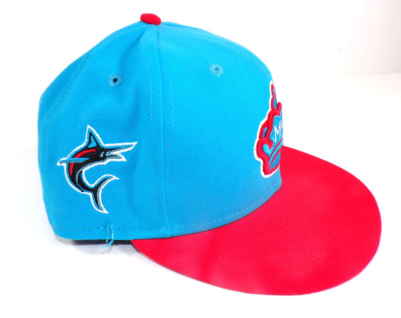 2023 Braxton Garret #29 Miami Marlins Game Used 5-Games City Connect Cap COA Pic2