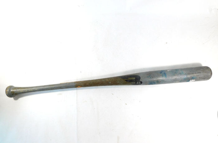 2023 Stone Garrett Washington Nationals Game Used B45 Eldelapica Gray Bat COA