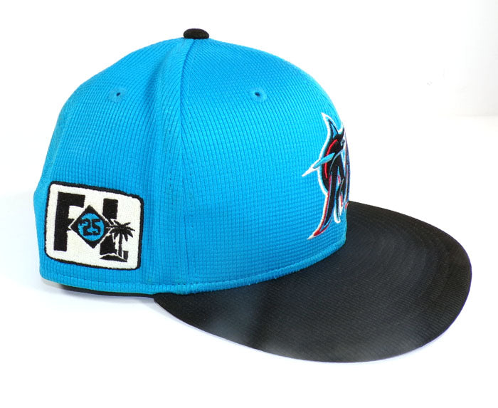 2025 Matt Mervis #36 Miami Marlins Game Used Spring Training Cap Pic2