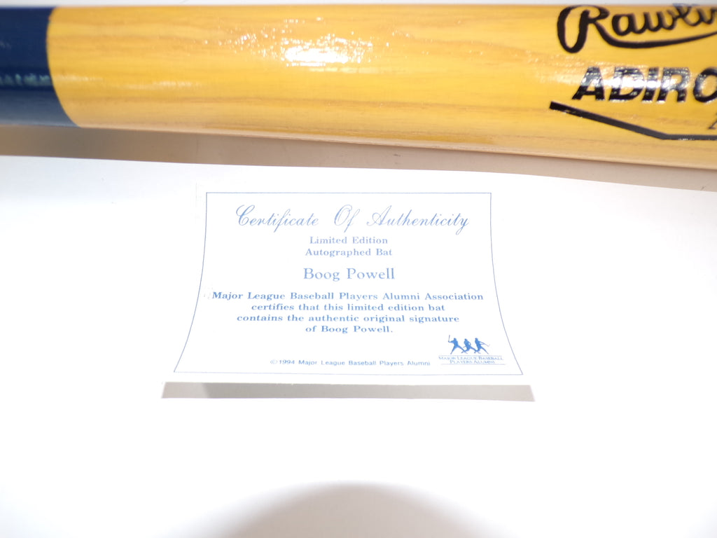 Boog Powell Autograph Rawlings Pro Ring Adirondack Big Stick 32" Bat MLBA COA Pic2