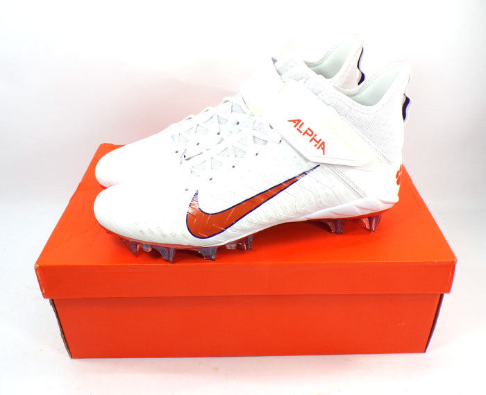 Nike Alpha Menace Pro 2 MID SMU Promo Clemson Tigers Mens Size 11.5 #CI9862 105