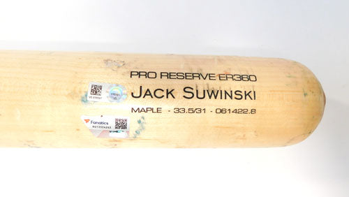 2022 Jack Suwinski #65 Game-Used Victus ER360 33.5" Bat Pirates @ Yankees Pic2