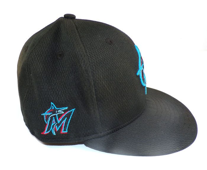 2021 John Curtiss #39 Marlins Game Used Spring Training Cap 3-28-21 COA Pic2