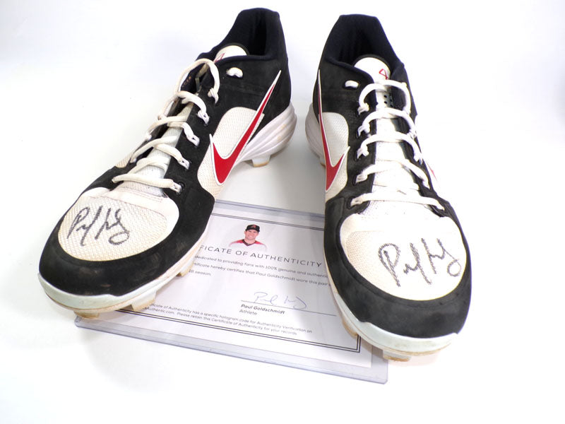 2018 Paul Goldschmidt D-Backs Signed Player-Worn Nike Cleats Size 14 COADM92885 Pic2