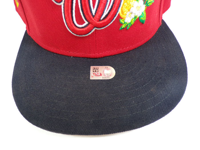 2026 Andres Chaparro #87 Team Issued Nationals Spring Training Cap COA PX348433 Pic2