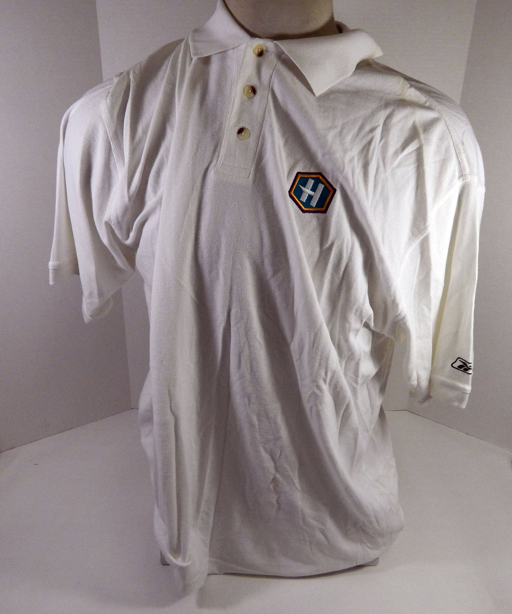 New Orleans Hornets Team Issued White Polo Shirt 2XL DP64848 - DP64848