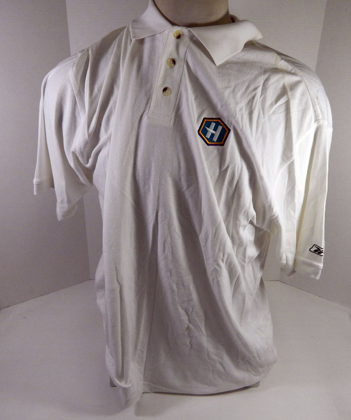 New Orleans Hornets Team Issued White Polo Shirt 2XL DP64848 - DP64848
