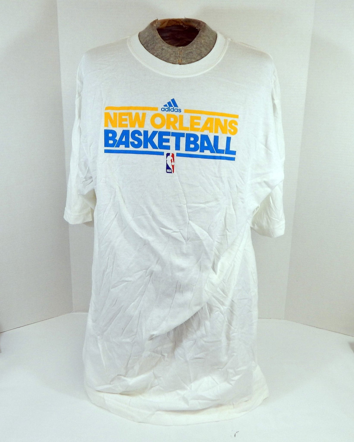 New Orleans Hornets Team Issued White Training Shirt 2XL DP57322 - DP57322