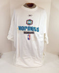 New Orleans Oklahoma City Hornets Team Issued White Training T-Shirt 2XL 21 - DP57521