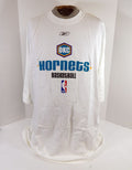 New Orleans Oklahoma City Hornets Team Issued White Training T-Shirt 2XL 508 - DP57508
