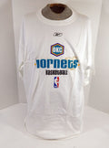 New Orleans Oklahoma City Hornets Team Issued White Training T-Shirt XL 1 - DP57501