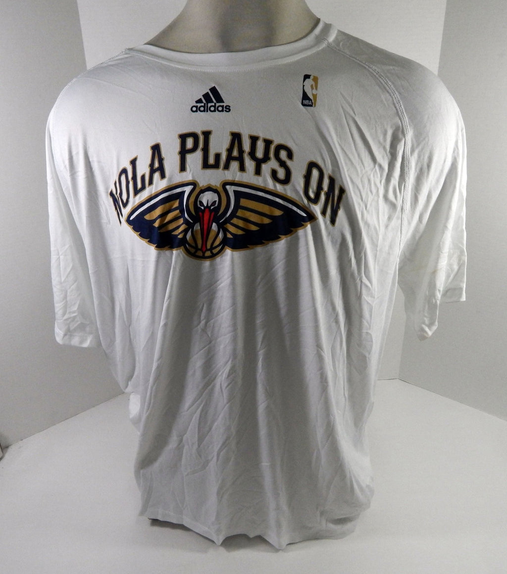 New Orleans Pelicans Team Issued White Training Shirt 2XL DP61799 - DP61799