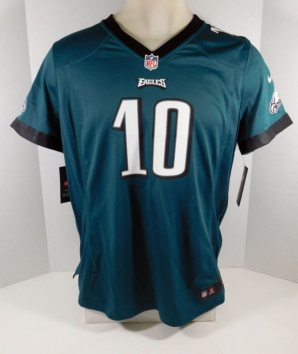 New Womens Philadelphia Eagles DeSean Jackson #10 Green Game Jersey M Nike NWT - 711140S