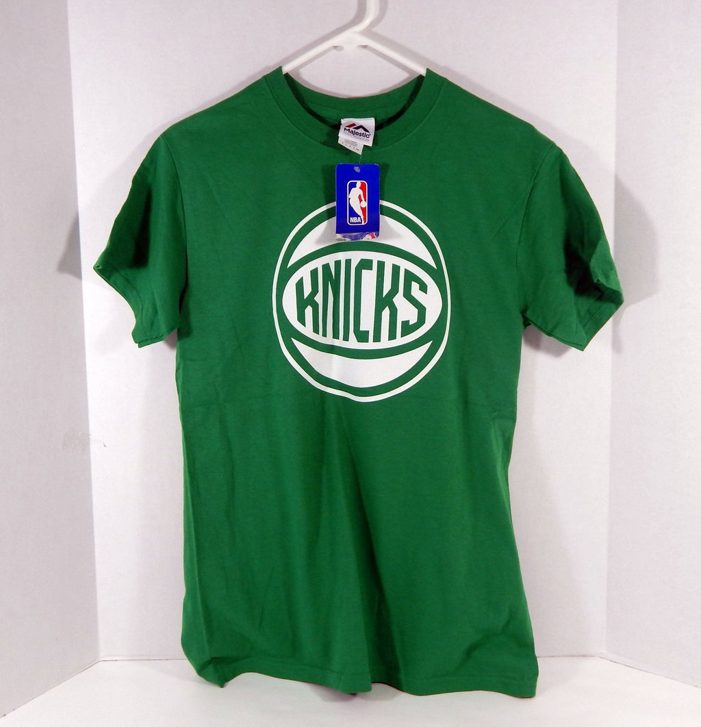 New York Knicks Kristaps Prozingis #6 Authntic Green Jersey TShirt St Pat NWT 6S - 712076S