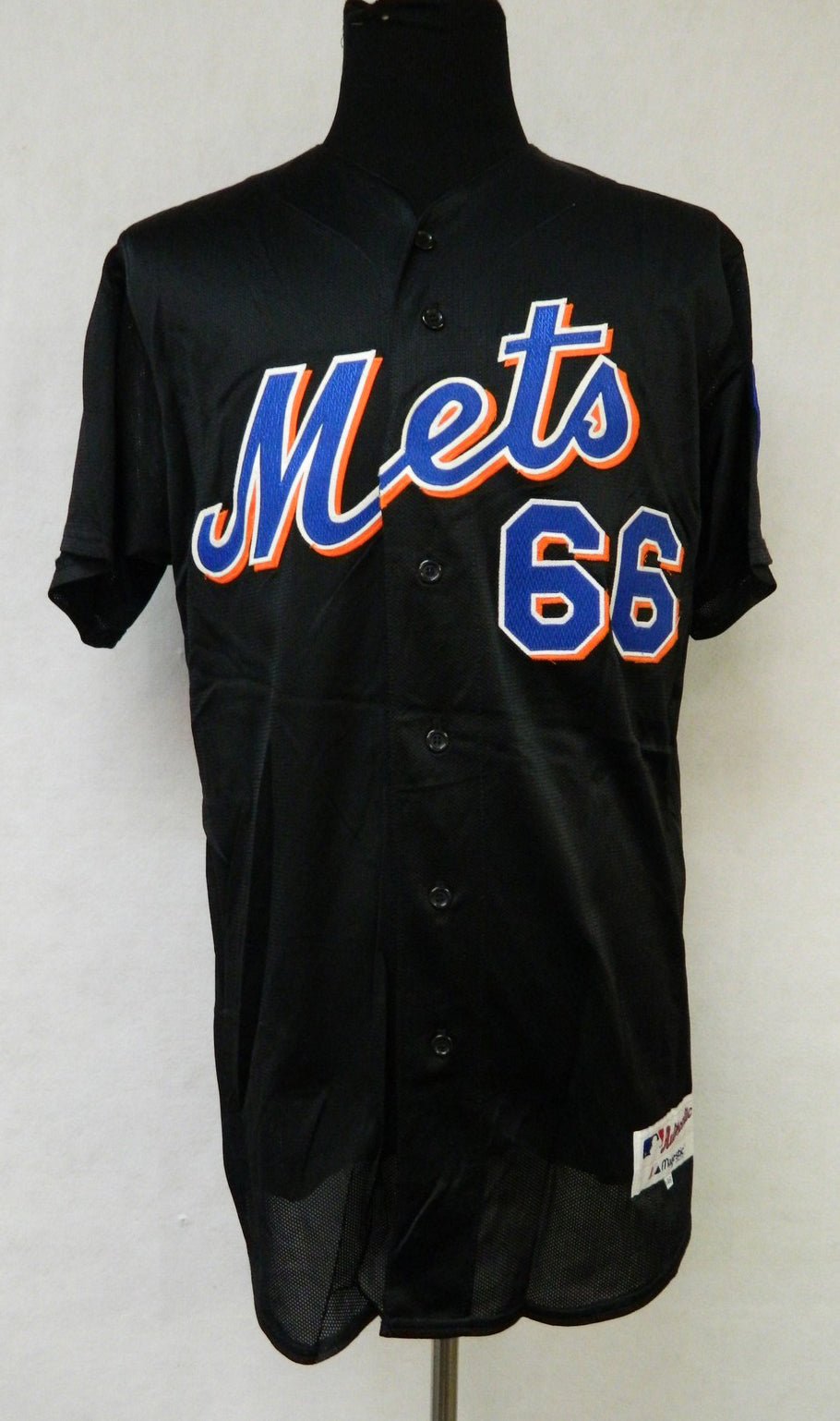 New York Mets Gonzalez #66 Game Issued Possibly Game Used Black Jersey - METS4469