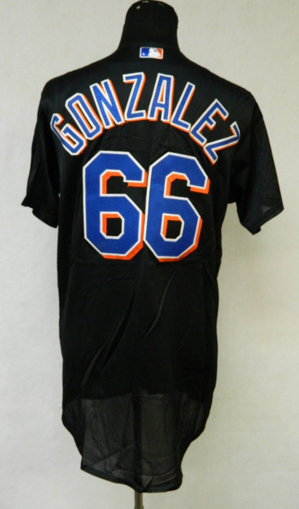 New York Mets Gonzalez #66 Game Issued Possibly Game Used Black Jersey - METS4469