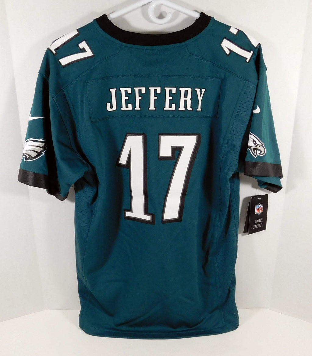 New Youth Philadelphia Eagles Alshon Jeffery #17 Green Game Jersey L Nike NWT - 711159S