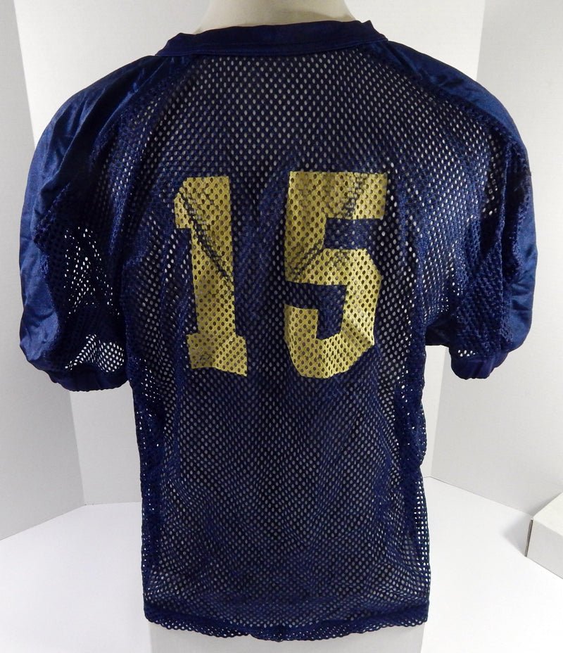 North Carolina Tar Heels UNC #15 Game Used Navy Practice Football Jersey 722 - DP59722