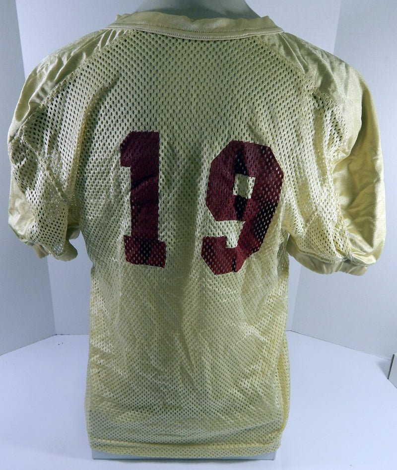 North Carolina Tar Heels UNC #19 Game Used Gold Practice Football Jersey 488 - DP61488