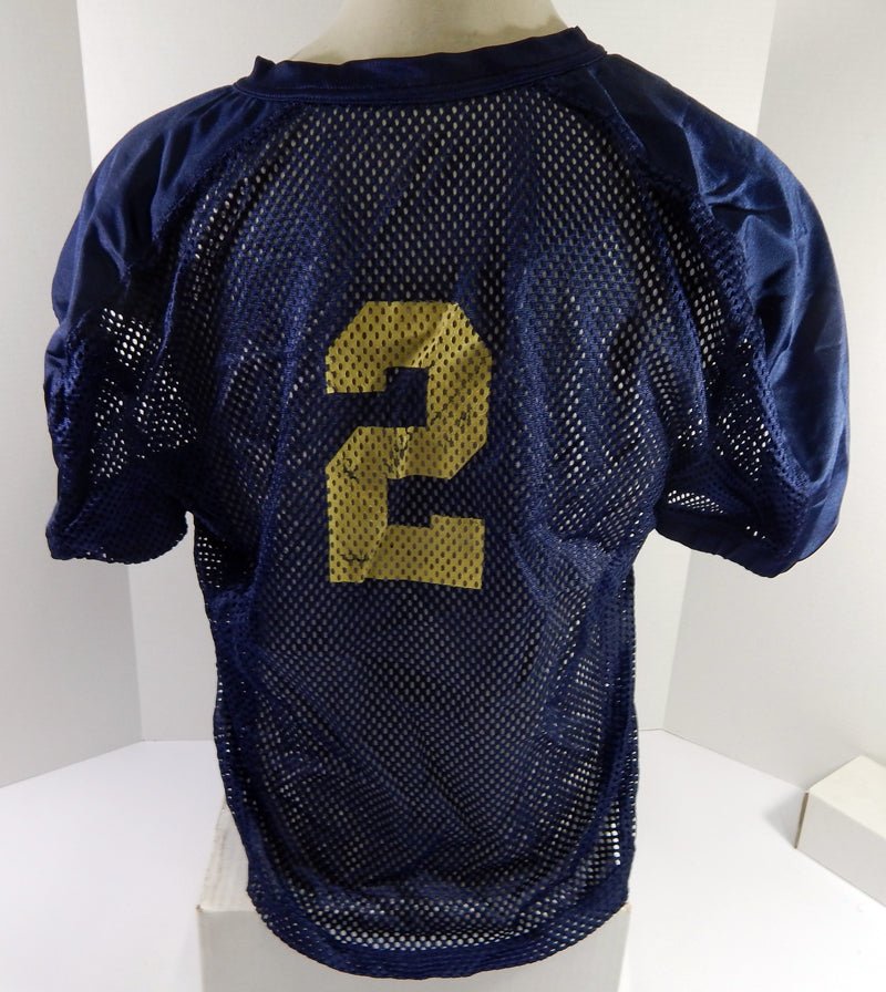 North Carolina Tar Heels UNC #2 Game Used Navy Practice Football Jersey 714 - DP59714