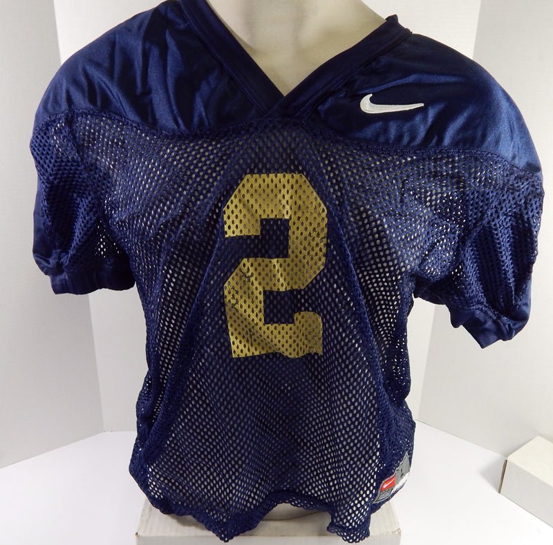 North Carolina Tar Heels UNC #2 Game Used Navy Practice Football Jersey 714 - DP59714