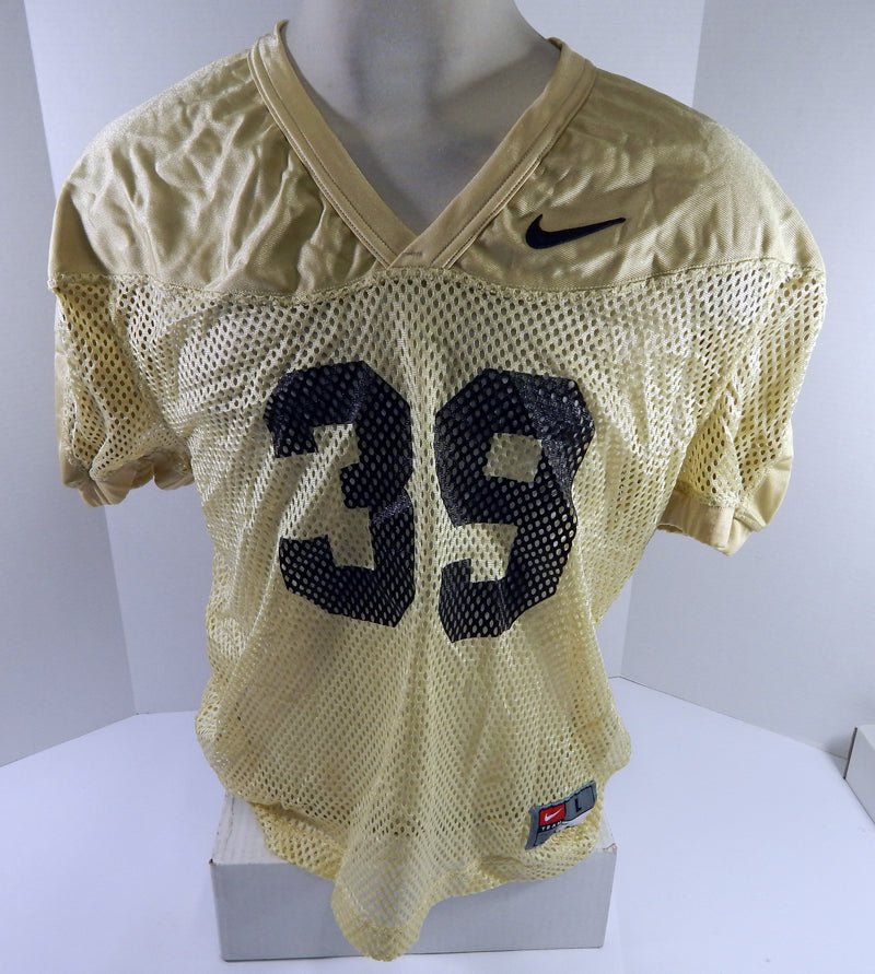 North Carolina Tar Heels UNC #39 Game Used Gold Practice Football Jersey 708 - DP59708