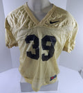 North Carolina Tar Heels UNC #39 Game Used Gold Practice Football Jersey 708 - DP59708