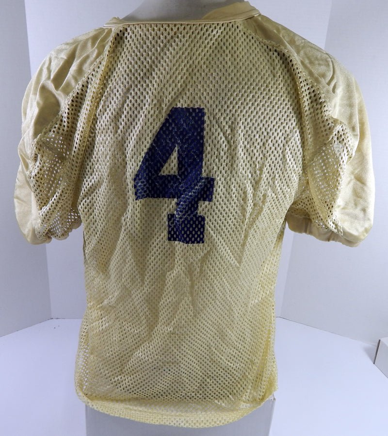 North Carolina Tar Heels UNC #4 Game Used Gold Practice Football Jersey 483 - DP61483