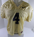 North Carolina Tar Heels UNC #4 Game Used Gold Practice Football Jersey 483 - DP61483