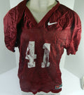 North Carolina Tar Heels UNC #41 Game Used Red Practice Football Jersey 590 - DP61590