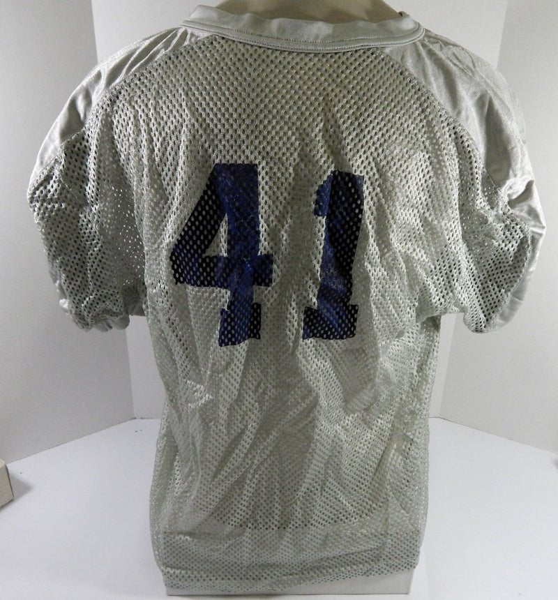 North Carolina Tar Heels UNC #41 Game Used White Practice Football Jersey 517 - DP61517