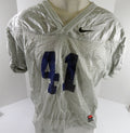 North Carolina Tar Heels UNC #41 Game Used White Practice Football Jersey 517 - DP61517
