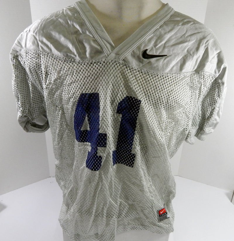 North Carolina Tar Heels UNC #41 Game Used White Practice Football Jersey 517 - DP61517