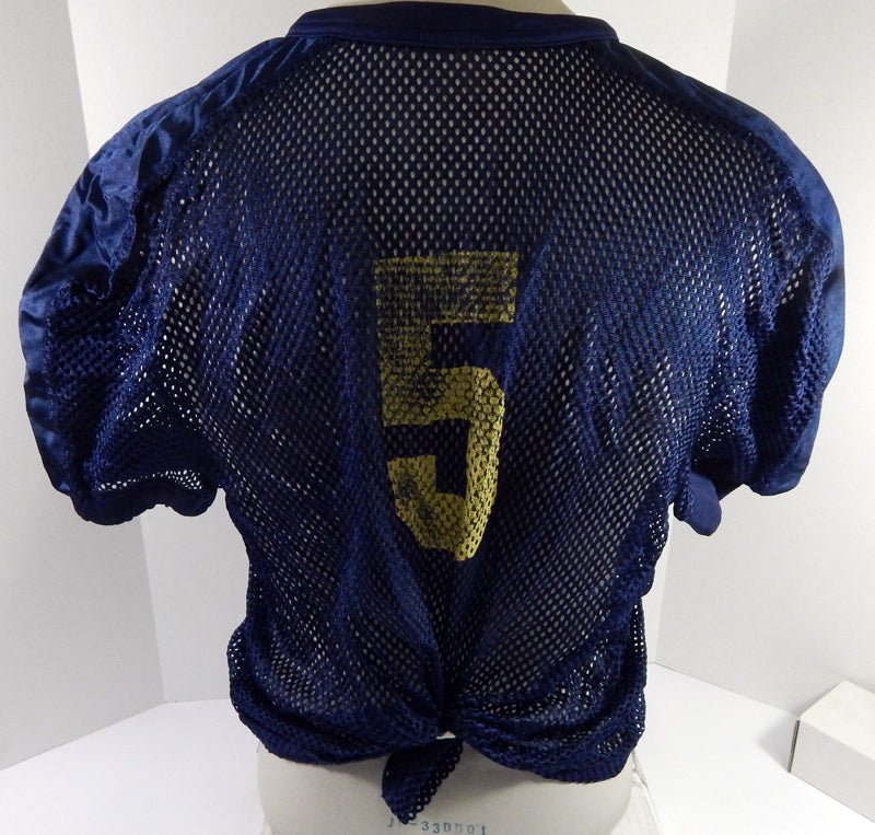 North Carolina Tar Heels UNC #5 Game Used Navy Practice Football Jersey D28 - DP59728