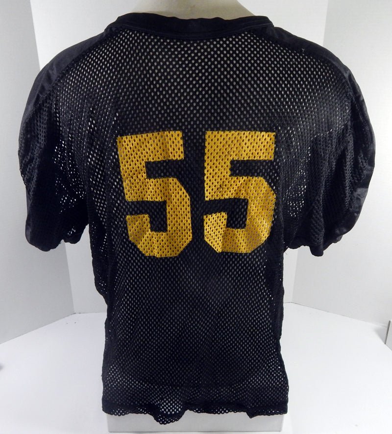 North Carolina Tar Heels UNC #55 Game Used Blue Practice Football Jersey 563 - DP61563