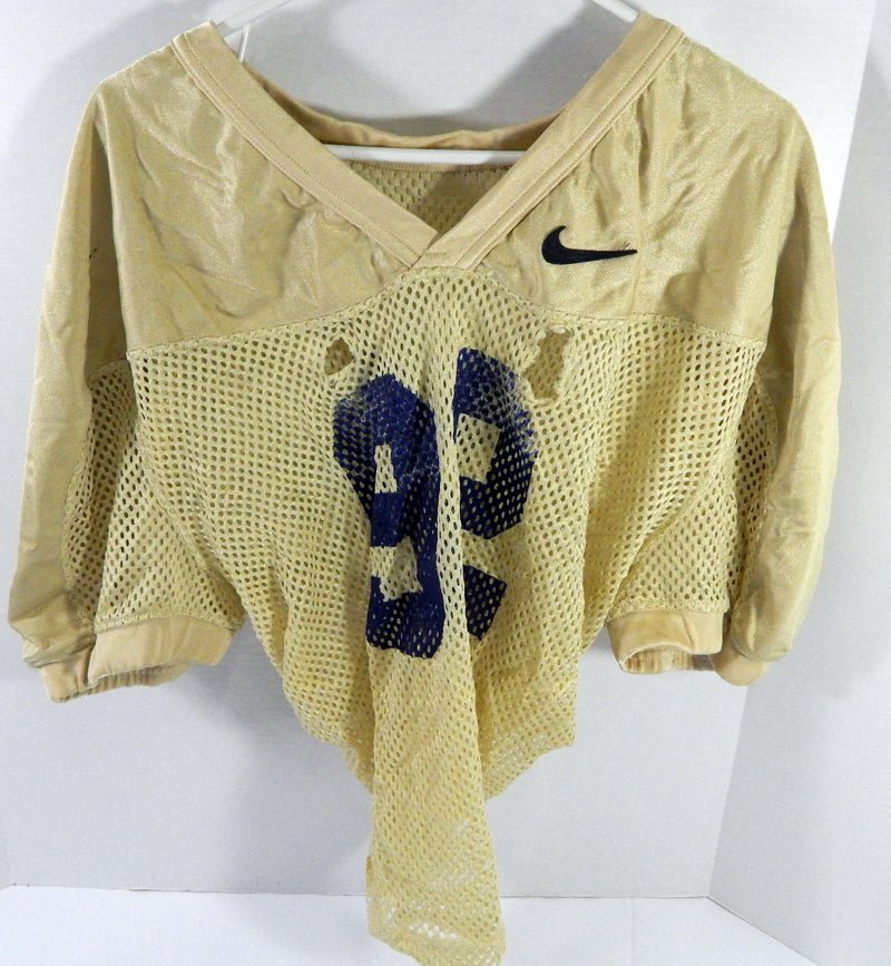 North Carolina Tar Heels UNC #92 Game Used Gold Practice Football Jersey 711 - DP59711