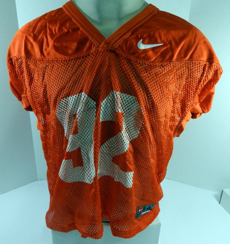 North Carolina Tar Heels UNC #92 Game Used Orange Practice Football Jersey 422 - DP61422