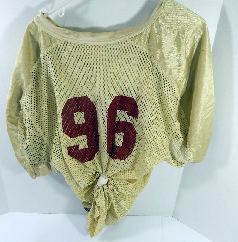 North Carolina Tar Heels UNC #96 Game Used Gold Practice Football Jersey 703 - DP59703
