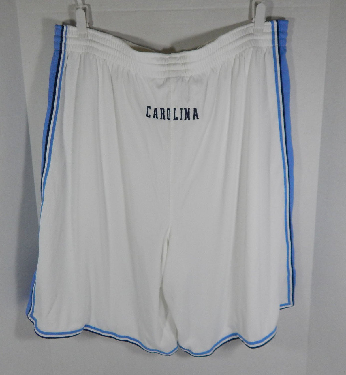 North Carolina Tar Heels UNC Game Issued White Basketball Shorts Jordan 48 9 - DP55379