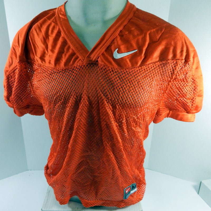 North Carolina Tar Heels UNC Game Used Orange Practice Football Jersey DP61446 - DP61446
