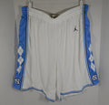North Carolina Tar Heels UNC GameIssued White Basketball Shorts Jordan 48 89 - DP55389