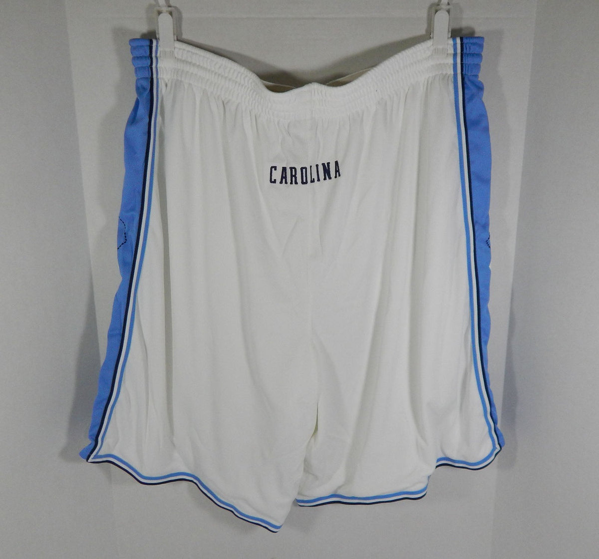North Carolina Tar Heels UNC GameIssued White Basketball Shorts Jordan 48 89 - DP55389